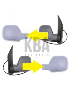 Onwards Primed Cover Door Wing Mirror Pair Right & Left