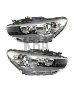 Bmw 1 Series F20 F21 2015-2019 Halogen With Led Drl Headlifghts Headlamp Pair