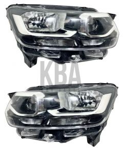 Fits Citroen Berlingo Van 2018- On Headlight Headlamp Pair Rh Lh O/S N/S