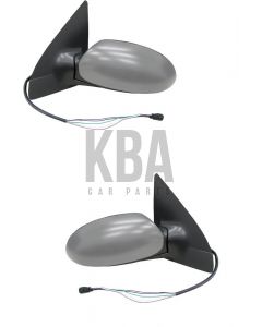 Ford Focus 1998-2004 Primed Electric Door Wing Mirror Pair Both