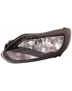 Ford Focus 2011-2014 Black Headlight Headlamp Passenger Lh Near Side