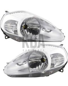 Fiat Grande Punto 2006-2008 Headlight Headlamp Pair Right Left