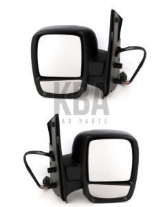 Fiat Scudo & Citroen Dispatch & Peugeot Expert 2007-2016 Electric Twin Glass Door Wing Mirror Pair Right Left