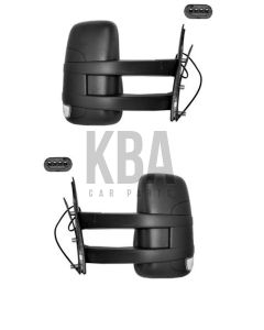 Iveco Daily 2006-2014 Long Arm Electric Door Wing Mirror Pair Right Left