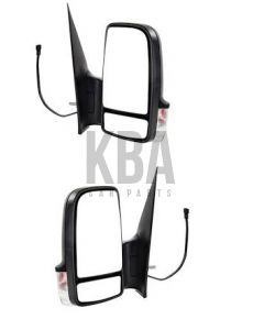 Mercedes Sprinter & Vw Crafter 2006-2017 Short Arm Manual Door Wing Mirror Pair Right Left O/S N/S