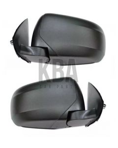 Fits Mitsubishi L200 2015-2019 Manual Black Door Wing Mirror Pair Right & Left