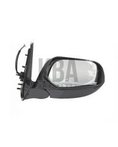 Mitsubishi L200 Warrior Door Wing Mirror Rh O/S Auto Folding Black (2015-2019) - Electric Black Power Folding - Barbarian 