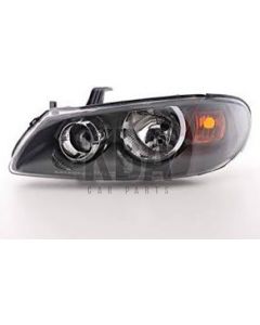 Nissan Almera N16 2003-2006 Black Headlight Headlamp Passenger Left Side