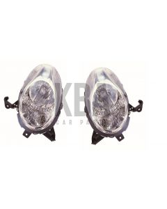 Nissan Micra K12 2007-2009 Headlight Headlamp Pair Both Right Left R+L