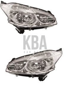  Peugeot 208 2012-2015 Headlight Headlamp Pair Right & Left