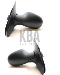 Renault Clio 1998-2004 Electric Black Door Wing Mirror Pair Set