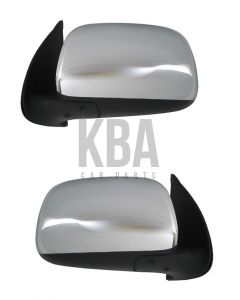 Toyota Hilux Mk6 2005-2011 Manual Chrome Door Wing Mirror Pair Irght Left 