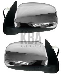  Toyota Hilux 2012-2016 Chrome Electric Door Wing Mirror Pair Set