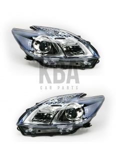 Toyota Prius 2009-2012 Chrome Headlight Headlamp Pair Right Left 