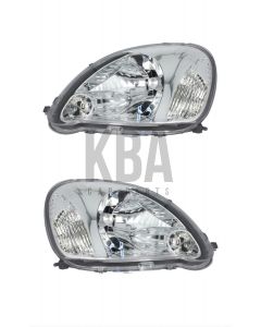 Toyota Yaris 2003-2005 Headlight Headlamp Pair Right & Left