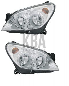 Vauxhall Astra Mk5 2004-2009 Chrome Headlight Headlamp Pair Right Left Sri Sxi