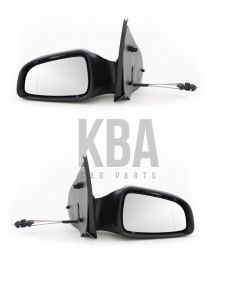 Vauxhall Astra Mk5 2004-2009 Manual Door Wing Mirror Black Pair Right Left