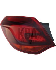 Vauxhall Astra J 2009-2015 Black Hatchback Rear Light Tail Back Lamp Passenger Near Lh Side