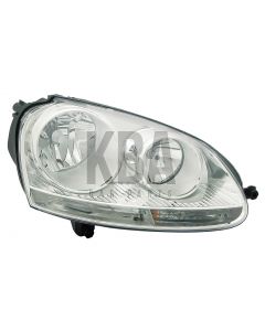 Vw Golf 2004-2009 Chrome Headlight Headlamp Driver Side Off Side