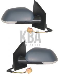 Vw Polo 2005-2009 Electric Door Wing Mirror Pair Set Both Right & Left