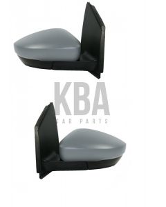 Vw Polo 2009-2014 Manual Door Wing Mirror Pair Set Both Right & Left