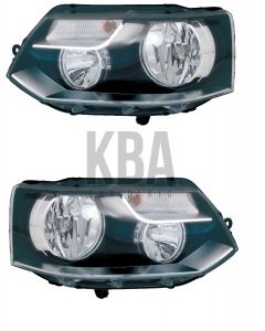 Vw Transporter 2009-2015 Twin Headlight Headlamp Pair Right Left 