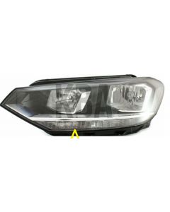 Vw Touran 2015-2020 Headloght Headlamp Passenger Near Left Side N/s Side