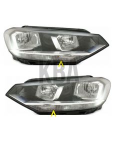 Vw Touran 2015-2020 Headloght Headlamp => Pair Right Left o/s N/s