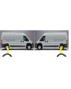 Fiat Ducato Citroen Relay Peugeot Boxer 2006-2020 Rear Wheel Arch Protective Moulding Fender Trim  Pair RIght Left