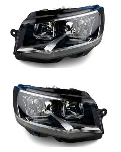 Fits Vw Transporter 2015-2020 Twin Front Headlight Headlamp Pair Right Left