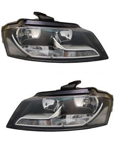  Audi A3 2008-2012 Headlight Headlamp Pair Right And Left Os N/S Side