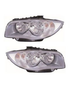 Bmw 1 Series 2004-2007 Headlight Headlamp Pair Right Left