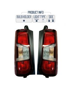 2 Door Rear Light Tail Back Lamp Pair Right Left 