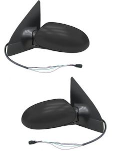 Ford Focus 1998-2004 Black Electric Door Wing Mirror Pair Both