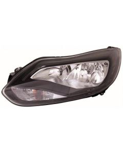 Ford Focus 2011-2014 Black Headlight Headlamp Passenger Lh Near Side