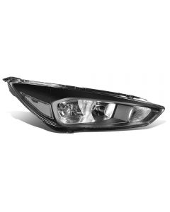 Ford Focus 2014-2018 Black Headlight Headlamp Driver Rh O/S Off Side