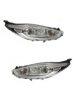 Fiesta 2013-2017 With Drl Headlight Headlamp Both Pair Set Rh Lh