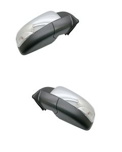 Ford Ranger Pick Up 2011- Power Folding Electric Door Wing Mirror Chrome Pair