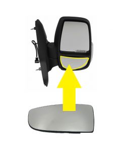 FORD TRANSIT 2014-2025 DOOR WING MIRROR TOP GLASS RH RIGHT SIDE OFF SIDE