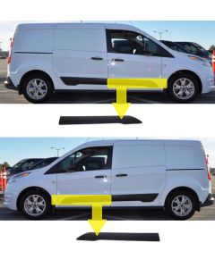  Ford Transit Connect 2014-2019 Plastic Potectiv Strip Door Moulding Pair Rh Lh