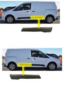  Ford Transit Connect 2014-2019 Plastic Potectiv Strip Side Moulding Pair Rh Lh