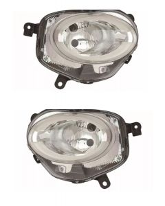  Fits Fiat 500 2015-High Beam Front Lower Headlights Headlamps Pair Rh Lh