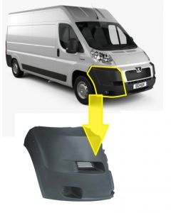 Fiat Ducato Citroen Relay Peugeot Boxer 2006-2014 Front Bumper Corner End Cap Driver Side Off Side