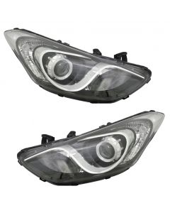 Fits Hyundai I30 2012-2017 Front Headlight Headlamp Pair Right Left