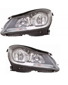 Mercedes C Class2011-2014 Headlight Headlamp Pair Set O/S N/S Right Left