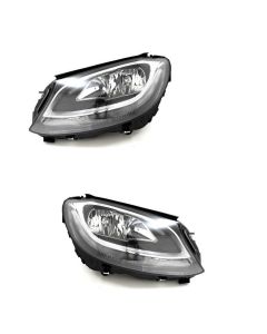 Mercedes C Class W205 2014-2018 Headlight Headlamp Pair Right Left