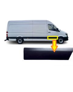 Mercedes Sprinter 2006 - 2018 & Vw Crafter 2006-2017 Door Moulding Trim Plastic Strip Driver Side Off Rh