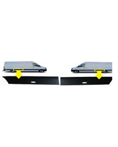  Mercedes Sprinter & Vw Crafter Lwb 2006-2017 Moulding Trim Plastic Strip Pair Right Left