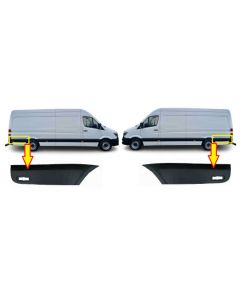  Mercedes Sprinter & Vw Crafter 2006-2017 Side Moulding Trim Plastic Strip Pair Right Left