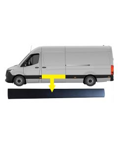 FITS MERCEDES SPRINTER 2018-2025 SIDE DOOR MOULDING TRIM LH LEFT SIDE NEAR SIDE